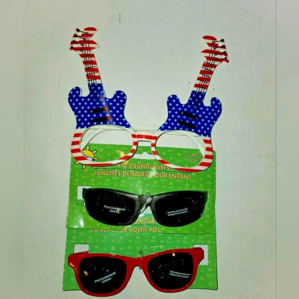 Lot of Kids Stuff Novelty Glasses, Treat Containers, Head Band & Sunglasses NWT